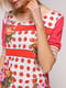 Блуза двухцветная с принтом | 4906904 | фото 3