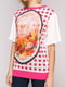 Блуза молочного-рожевого кольору з принтом | 4906903 | фото 3