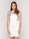 Платье белое с принтом | 4965723