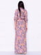 Сукня в квітковий принт з поясом | 4978813 | фото 2