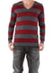 Пуловер бордово-сірий в смужку | 2060420 | фото 6
