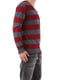 Пуловер бордово-сірий в смужку | 2060420 | фото 8