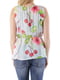 Блуза разноцветная в цветочный принт | 2985015 | фото 6