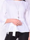 Блуза белого цвета с поясом | 5010388 | фото 3