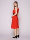 Платье красно-коралловое | 5029854 | фото 3