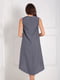 Сукня сіра з асиметричним кроєм спідниці | 5036434 | фото 4
