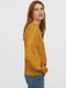 Блуза горчичного цвета в принт | 5046131 | фото 2