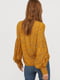 Блуза горчичного цвета в принт | 5046131 | фото 3