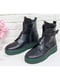 Ботинки черно-зеленые | 5043945 | фото 2