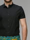 Рубашка черная с принтом | 3084292 | фото 3