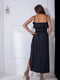 Платье черное с тонкими бретелями и шлейфом к полу | 5036343 | фото 5