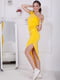 Платье желтое | 5036475 | фото 3