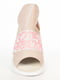 Босоножки розовые с принтом | 5060373 | фото 4