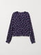 Блуза фіолетова у квітковий принт | 5047075 | фото 3