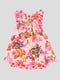 Платье розовое в цветочный принт | 4870800 | фото 2