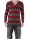 Пуловер бордово-сірий в смужку | 2060420 | фото 11