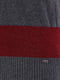 Пуловер бордово-сірий в смужку | 2060420 | фото 15