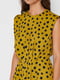Платье желтое в горошек | 5027390 | фото 3