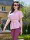 Блуза персикового цвета в принт | 5091652 | фото 2