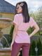 Блуза персикового кольору в принт | 5091652 | фото 4