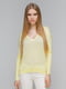 Пуловер лимонного цвета | 4651679