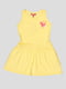 Сукня жовта з принтом | 5082223