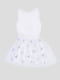 Сукня біла з принтом | 5089725 | фото 2