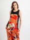 Платье оранжевое в принт | 5096493 | фото 2