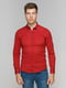 Рубашка красная в принт | 5086438