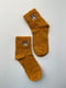 Шкарпетки гірчичного кольору з рисунком | 5106959