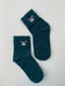 Шкарпетки бірюзові з рисунком | 5106960