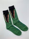 Носки зеленые с принтом | 5106979