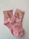 Шкарпетки рожеві з принтом | 5107005