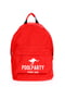 Рюкзак красный с фирменным принтом | 1373359 | фото 3