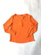 Блуза оранжевая с цветочным принто | 5110513 | фото 2