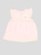 Боди-платье розовое с аппликацией | 5109153