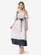 Сукня біло-синя | 5126148 | фото 3