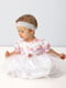 Платье белое с цветочным принтом и повязкой на голову | 4246428 | фото 2