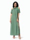 Платье зеленое с принтом | 5136799 | фото 4