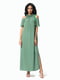 Платье зеленое с принтом | 5136799 | фото 5