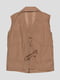 Блуза коричневая | 1590261 | фото 2