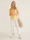 Блуза бело-желтая в цветочный принт | 5140161 | фото 2
