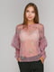Блуза розовая полупрозрачная | 4874073