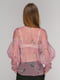 Блуза рожева напівпрозора | 4874073 | фото 2