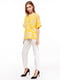 Блуза жовта з квітковим принтом | 5104569 | фото 2