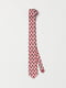 Краватка червона в принт | 5112767