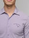 Рубашка фиолетовая в полоску | 5114375 | фото 3