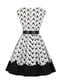 Платье черно-белое в принт | 5154124 | фото 2