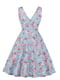 Платье голубое в цветочный принт | 5154176 | фото 2