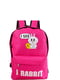 Рюкзак розовый с принтом | 5157452 | фото 2